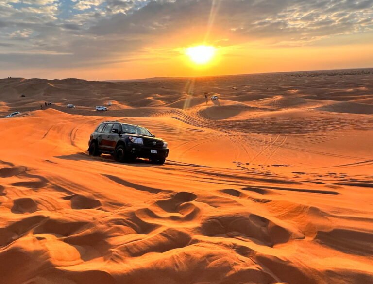 Golden Desert Safari Trip with camel ride and sunset view